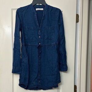 Abercrombie & Fitch Dark Blue Long Sleeve Dress